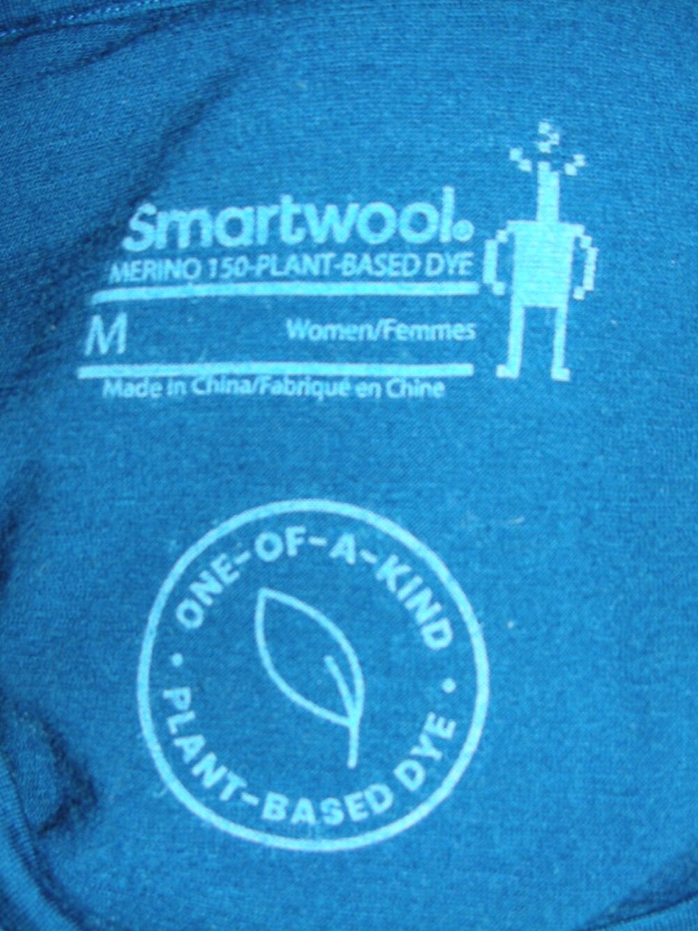 Smartwool Merino 150 Long Sleeve Base Layer Shirt Blue M Hiking Ski Wool Outdoor - Picture 5 of 6
